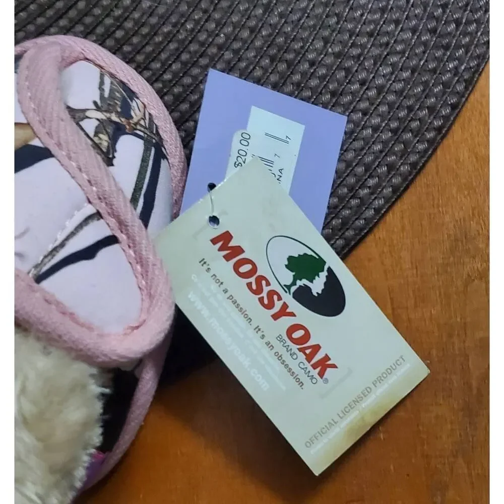 NWT MOSSY OAK CAMO BLAZING ROXX BABY SLIPPERS